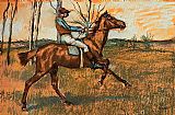 Edgar Degas Canvas Paintings - The Jockey